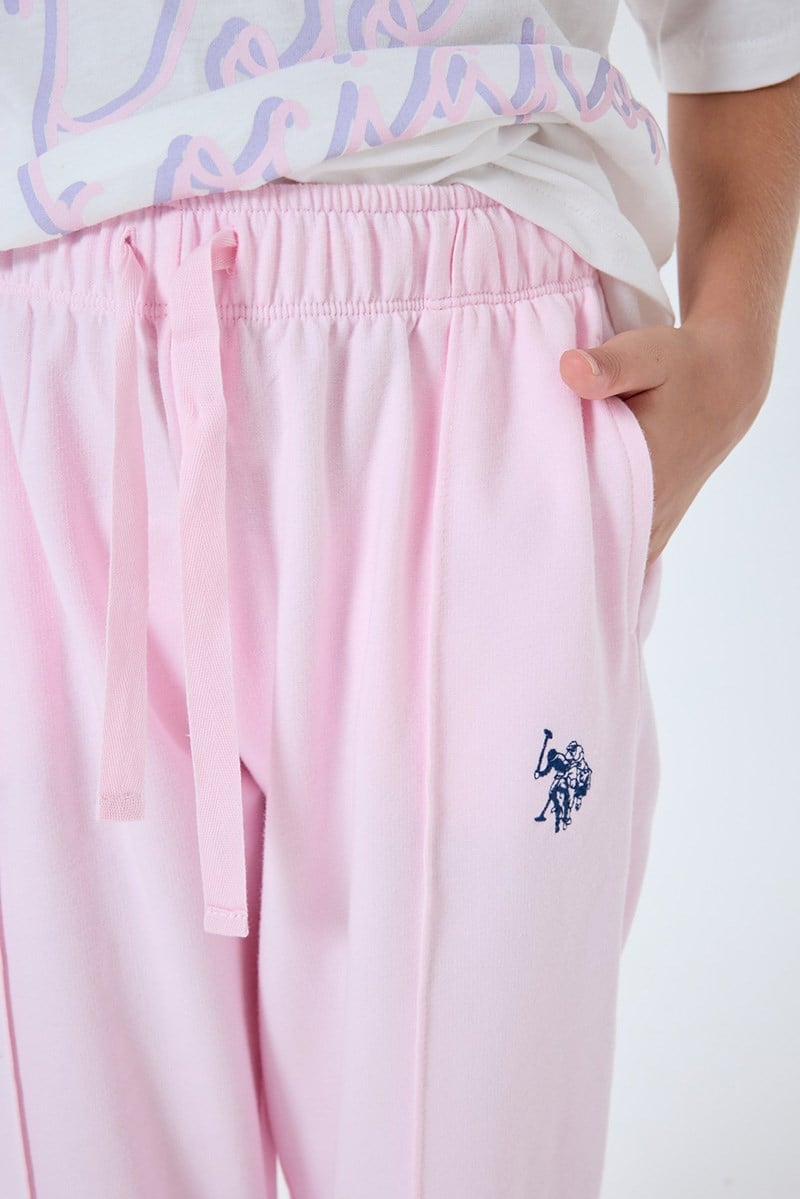 U.S. Polo Assn Kız Çocuk  2'li Takım Pembe