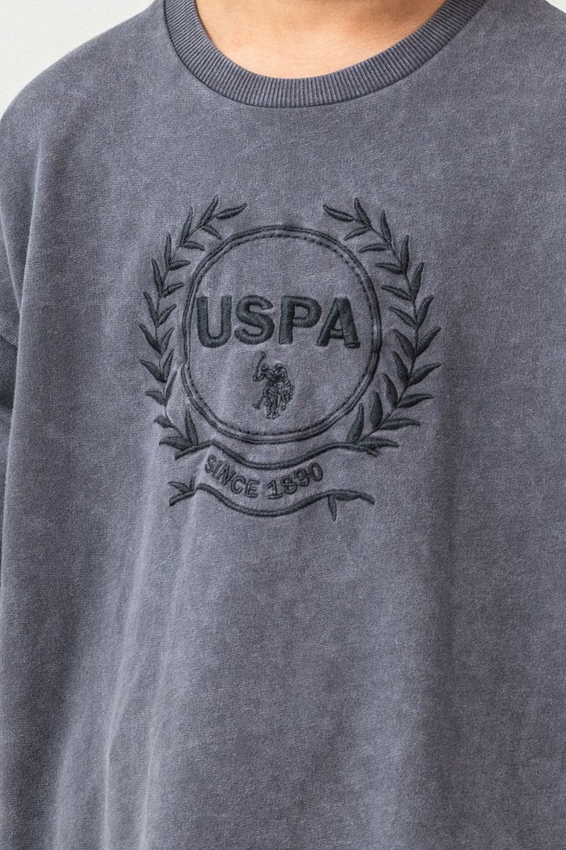 U.S. Polo Assn Erkek Çocuk Bermuda  2'li Takım Füme