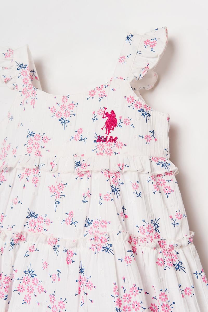 U.S. Polo Assn Kız Bebek Elbise Pembe