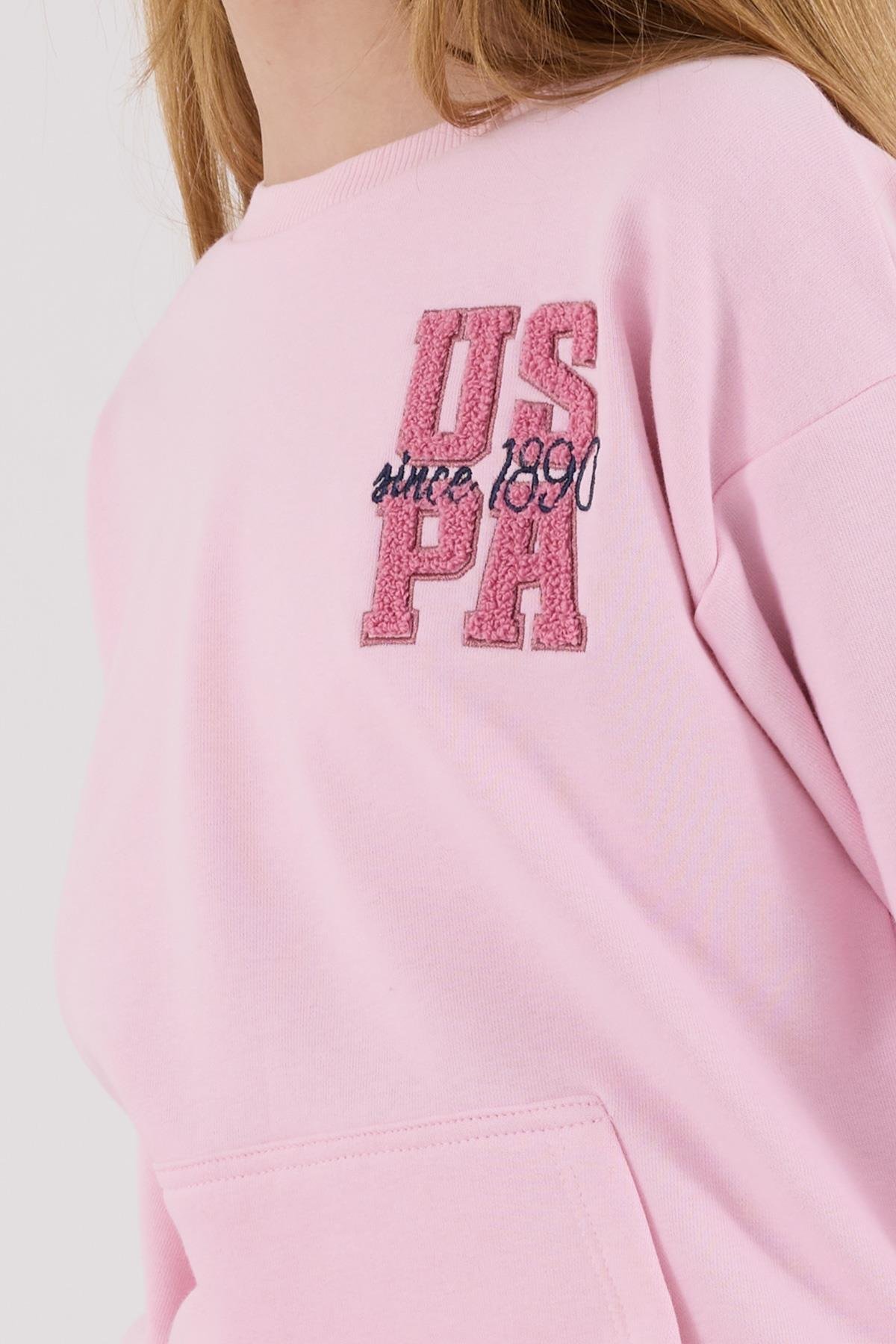 U.S. Polo Assn Kız Çocuk Eşofman Takımı Pembe