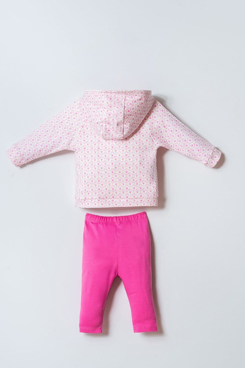 U.S. Polo Assn Kız Bebek  3'li Takım Pembe