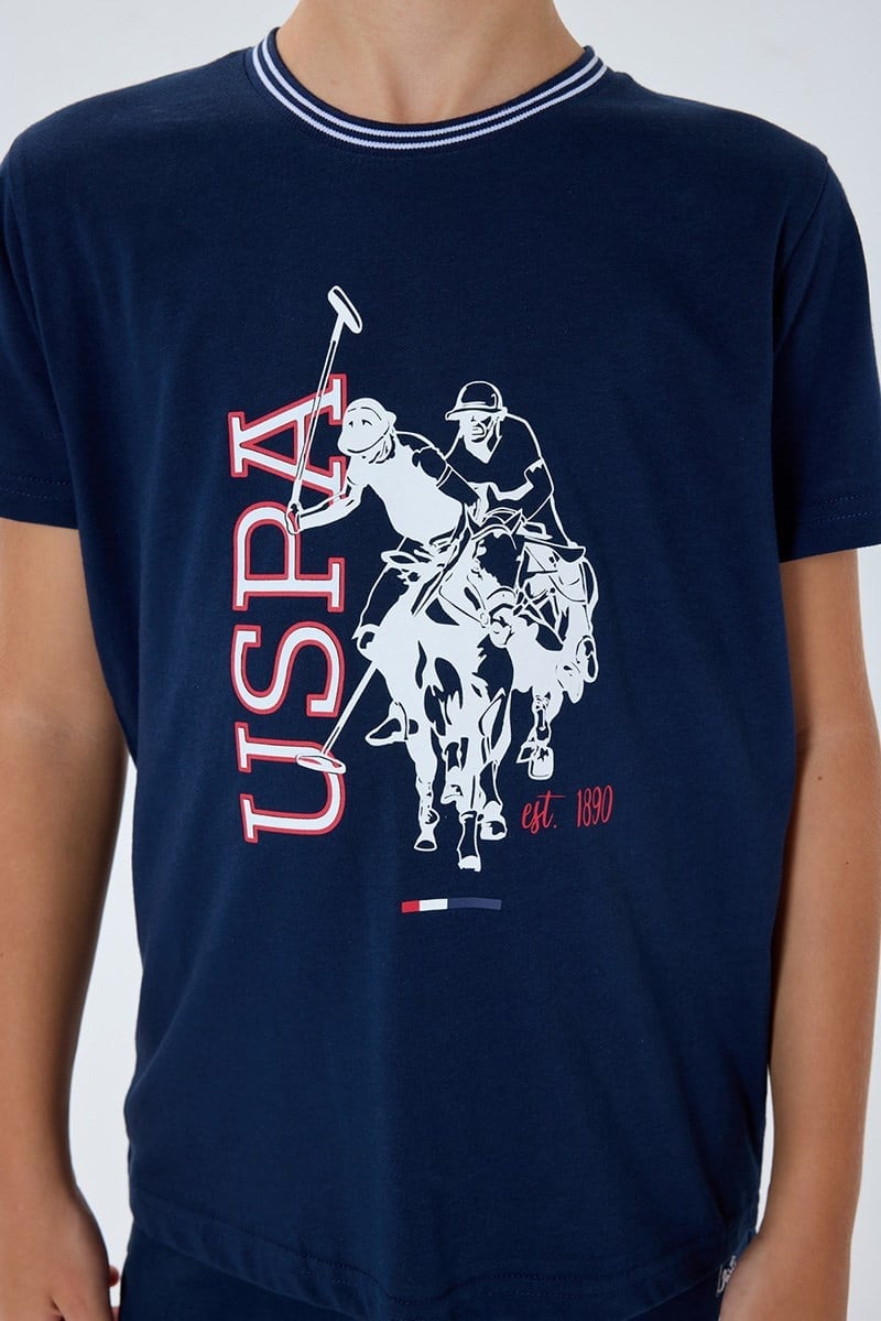 U.S. Polo Assn Erkek Çocuk Bermuda  2'li Takım Lacivert