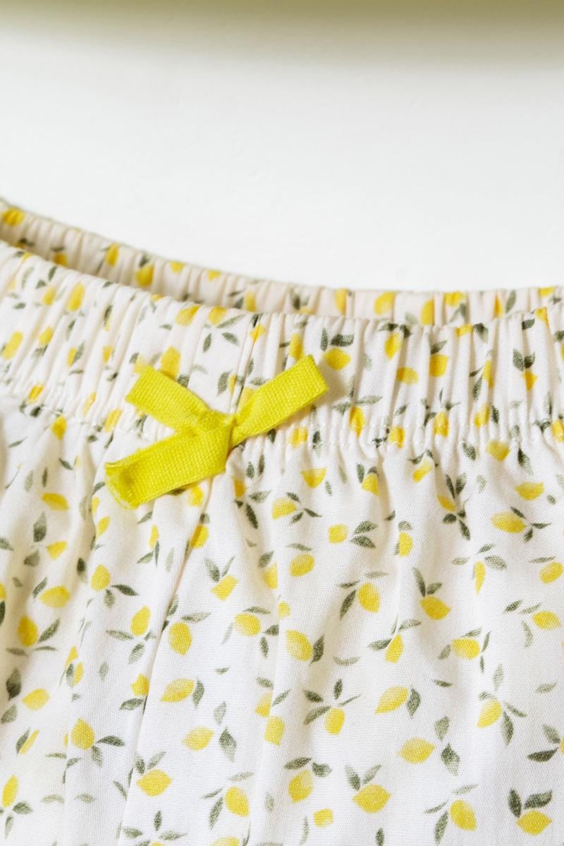 U.S. Polo Assn Erkek Bebek  2 li Şort T-şhirt Takım Sarı