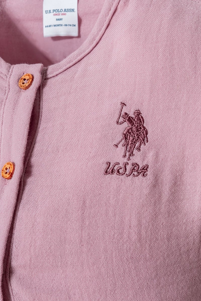 U.S. Polo Assn Kız Bebek  2'li Takım Lila