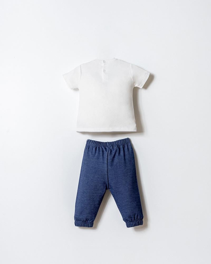 U.S. Polo Assn Erkek Bebek  2 li T-şhirt Takım Beyaz