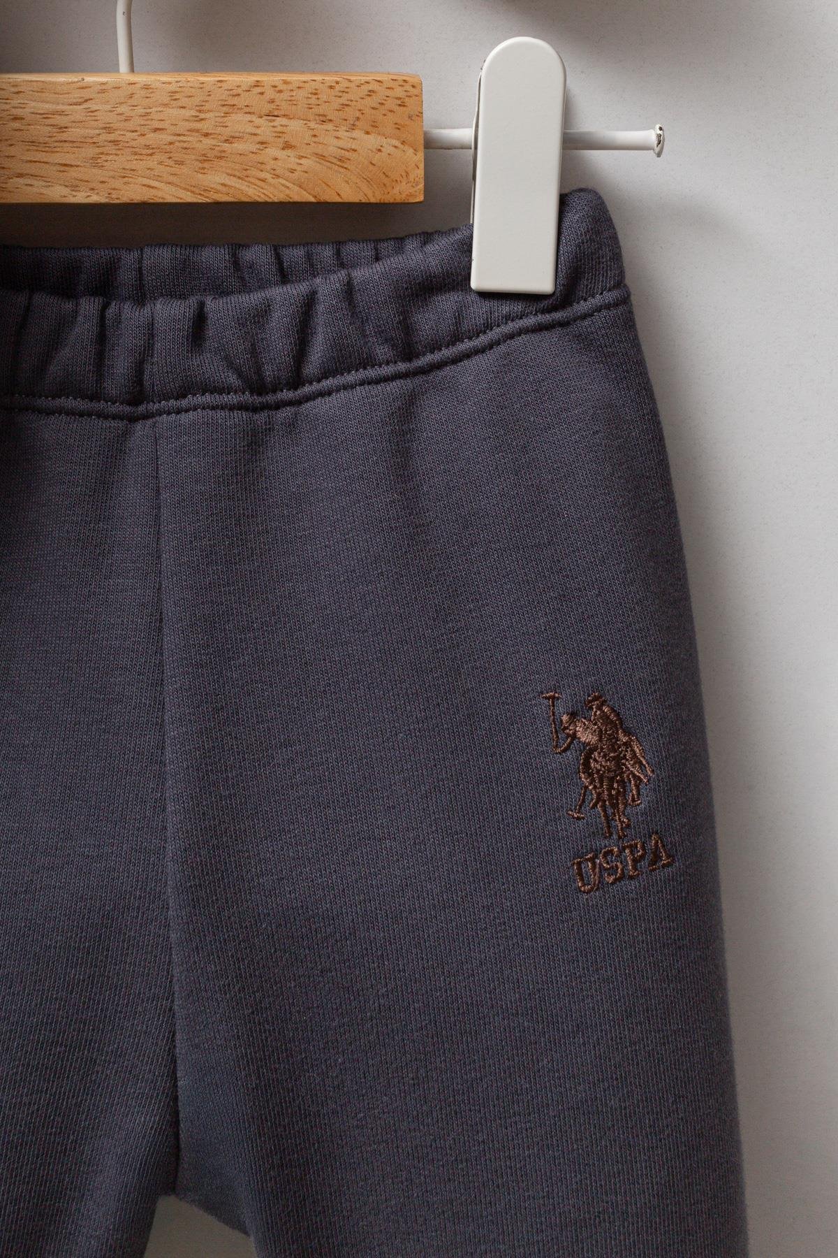 U.S. Polo Assn Erkek Bebek 3'lü Takım Füme