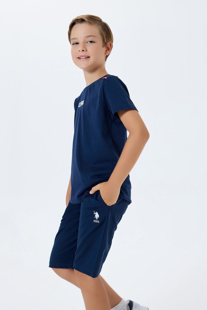 U.S. Polo Assn Erkek Çocuk Bermuda  2'li Takım Lacivert