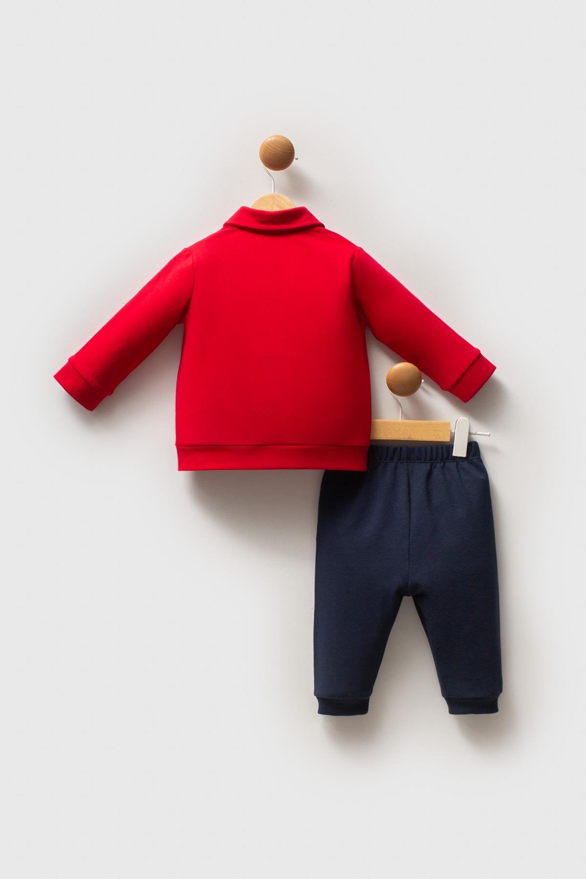 U.S. Polo Assn Erkek Bebek 3'lü Takım Kırmızı