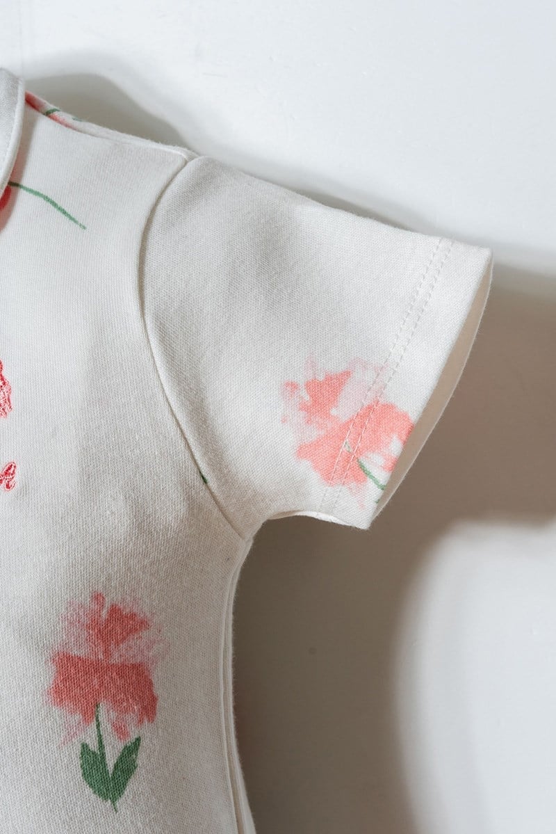 U.S. Polo Assn Kız Bebek Gömlek Pijama Beyaz-Pudra