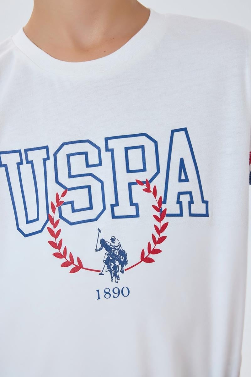 U.S. Polo Assn Erkek Çocuk  2 li Bermuda T-şhirt Takım Beyaz