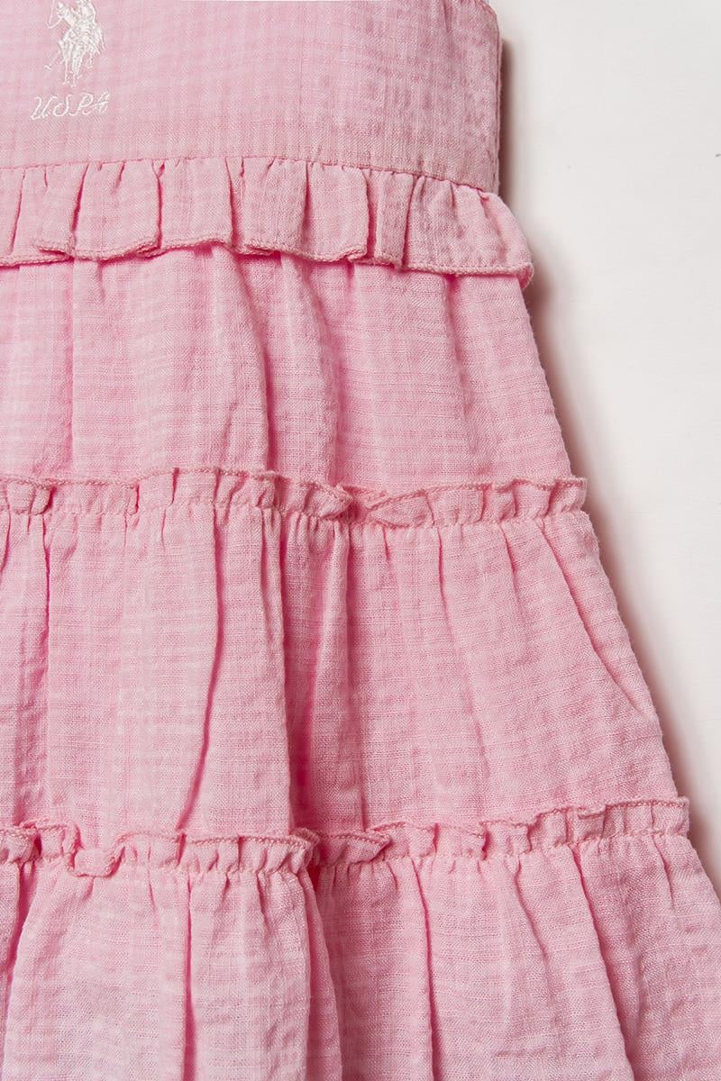 U.S. Polo Assn Kız Bebek Elbise Pembe