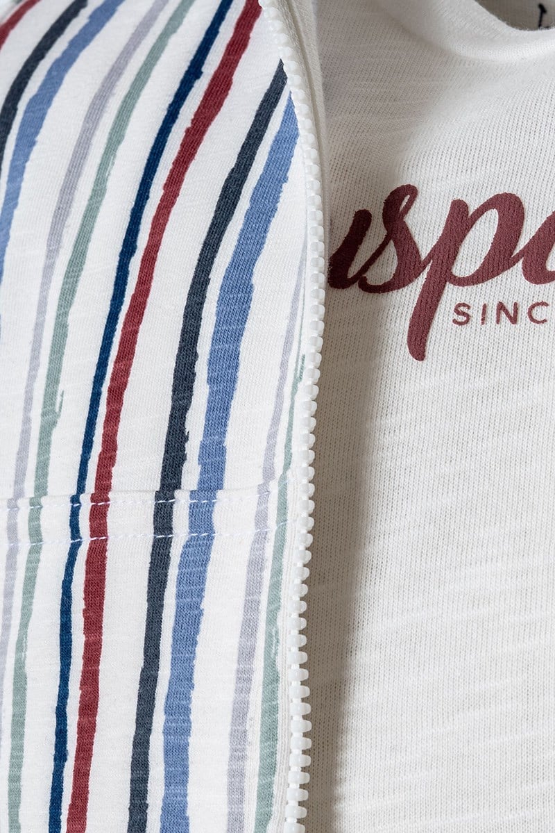 U.S. Polo Assn Erkek Bebek 3 lü Takım Beyaz