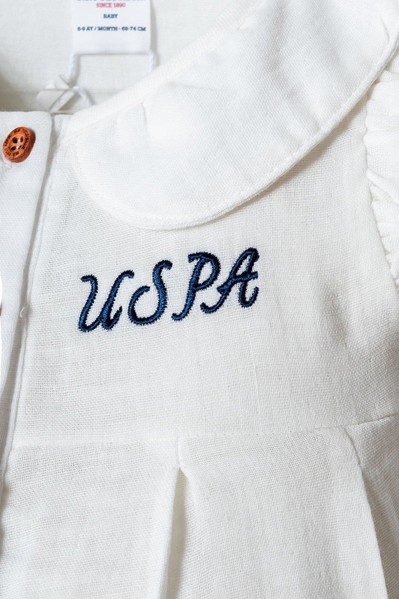 U.S. Polo Assn Kız Bebek  2'li Takım Füme