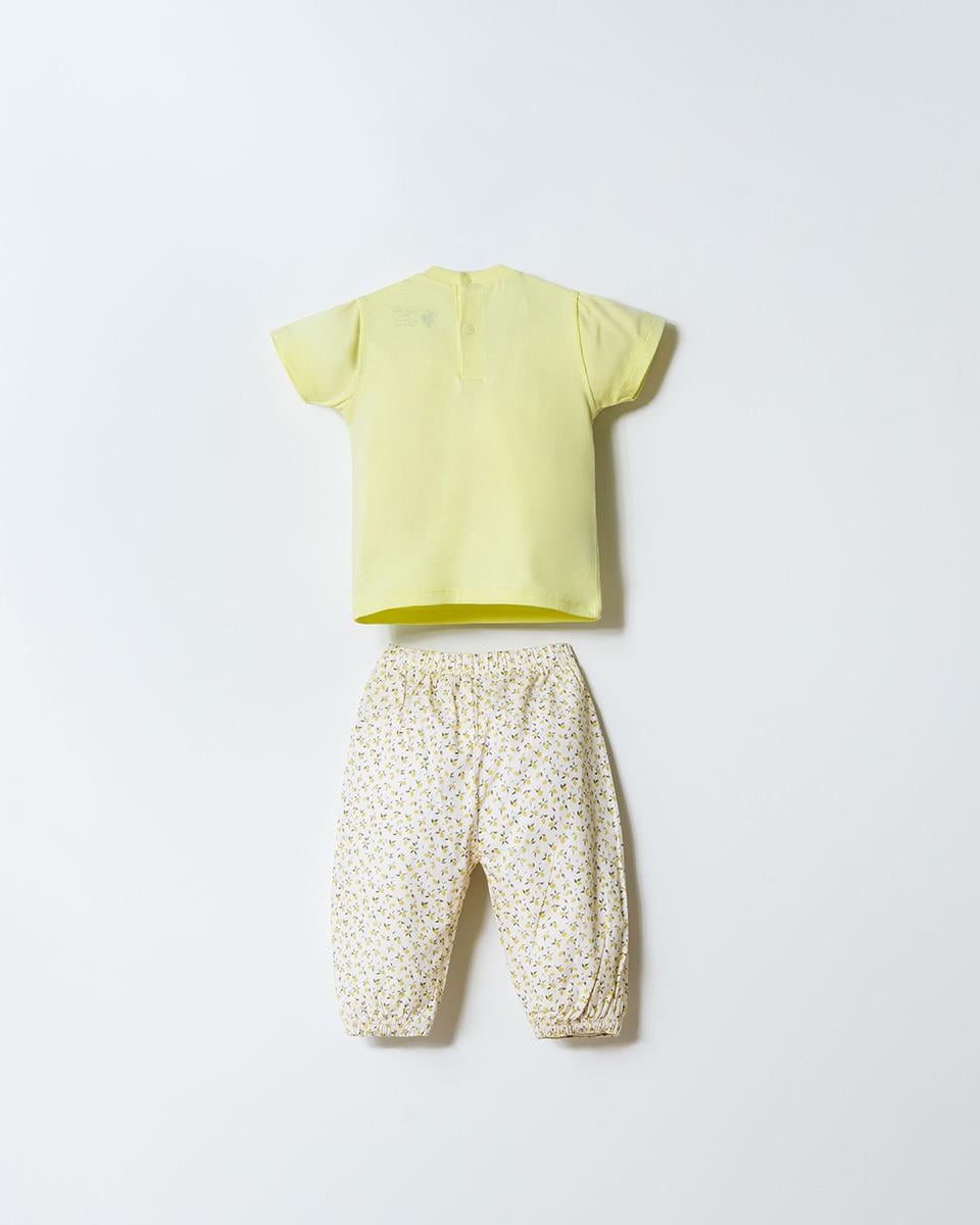 U.S. Polo Assn Erkek Bebek  2 li  T-şhirt Takım Sarı