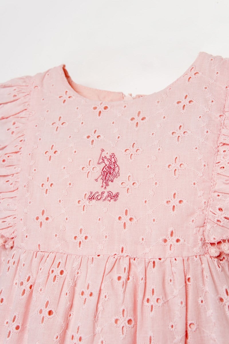 U.S. Polo Assn Kız Bebek  Elbise Pembe