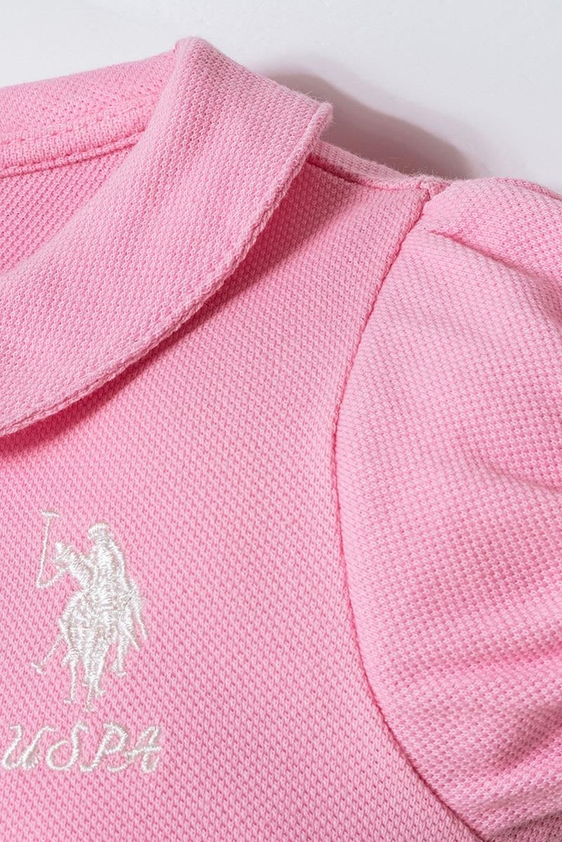 U.S. Polo Assn Kız Bebek Elbise Pembe