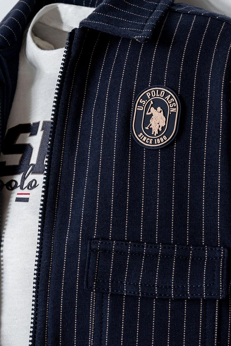 U.S. Polo Assn Erkek Bebek  3 lü Takım Lacivert