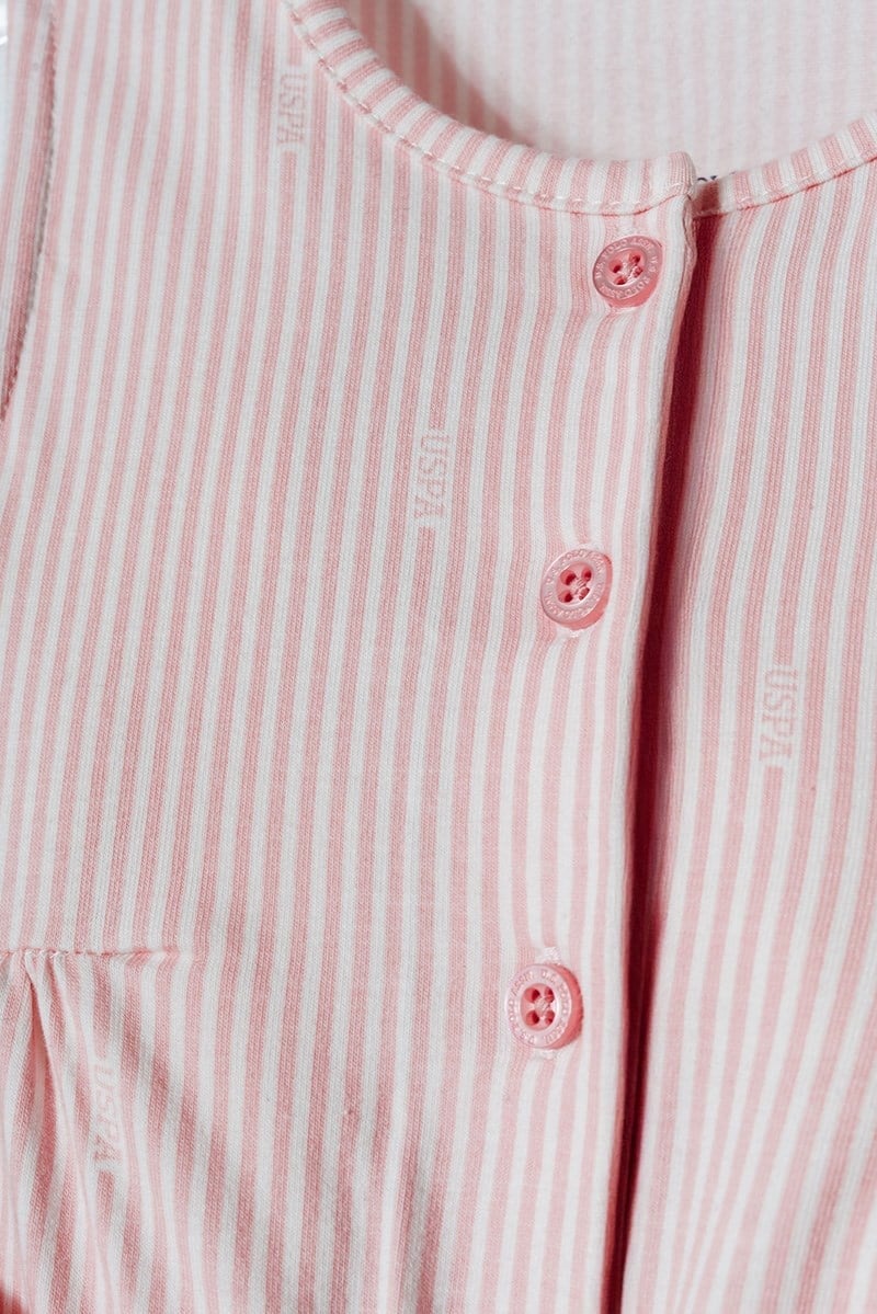 U.S. Polo Assn Kız Bebek Tulum Pembe