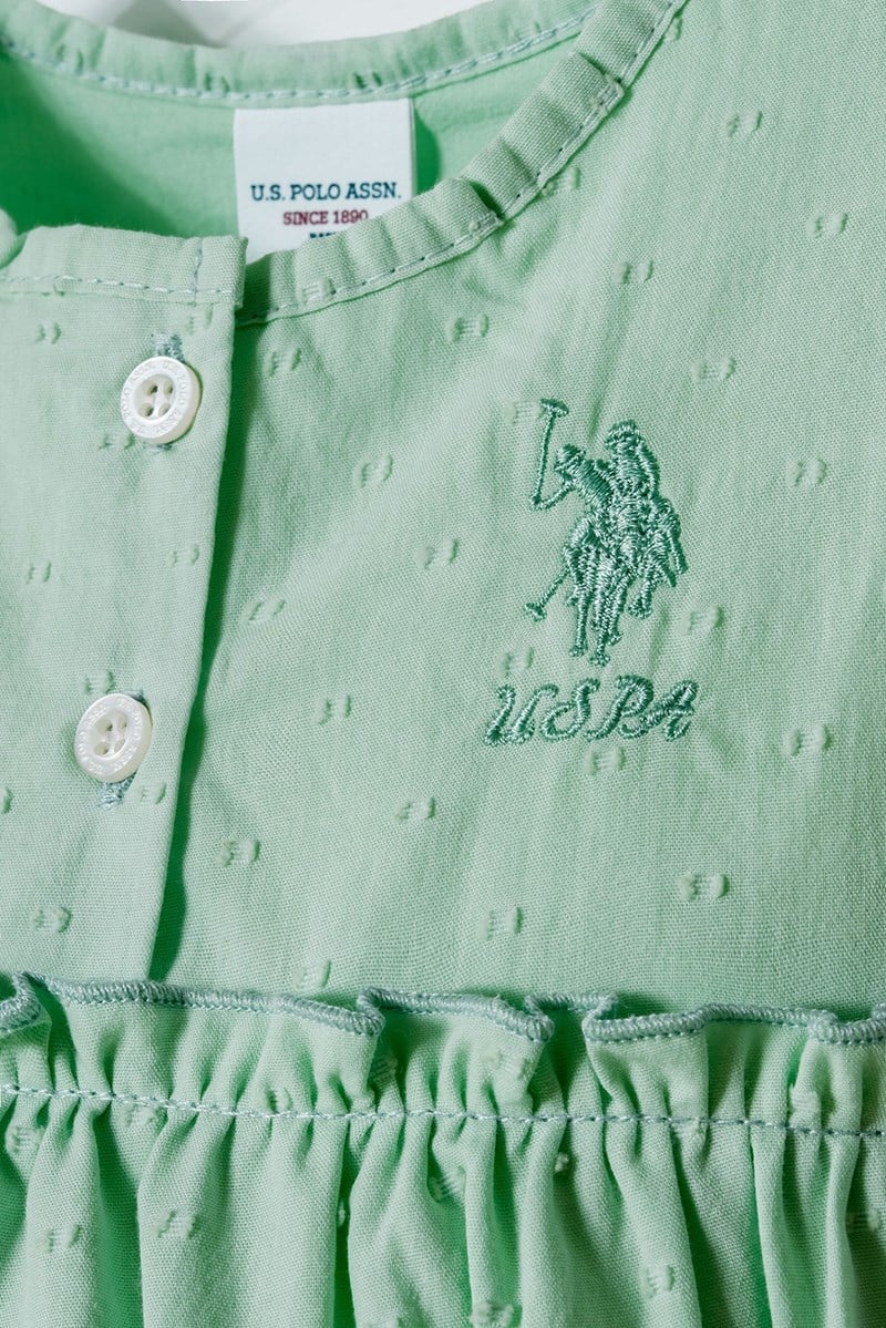 U.S. Polo Assn Kız Bebek  Tulum Yeşil