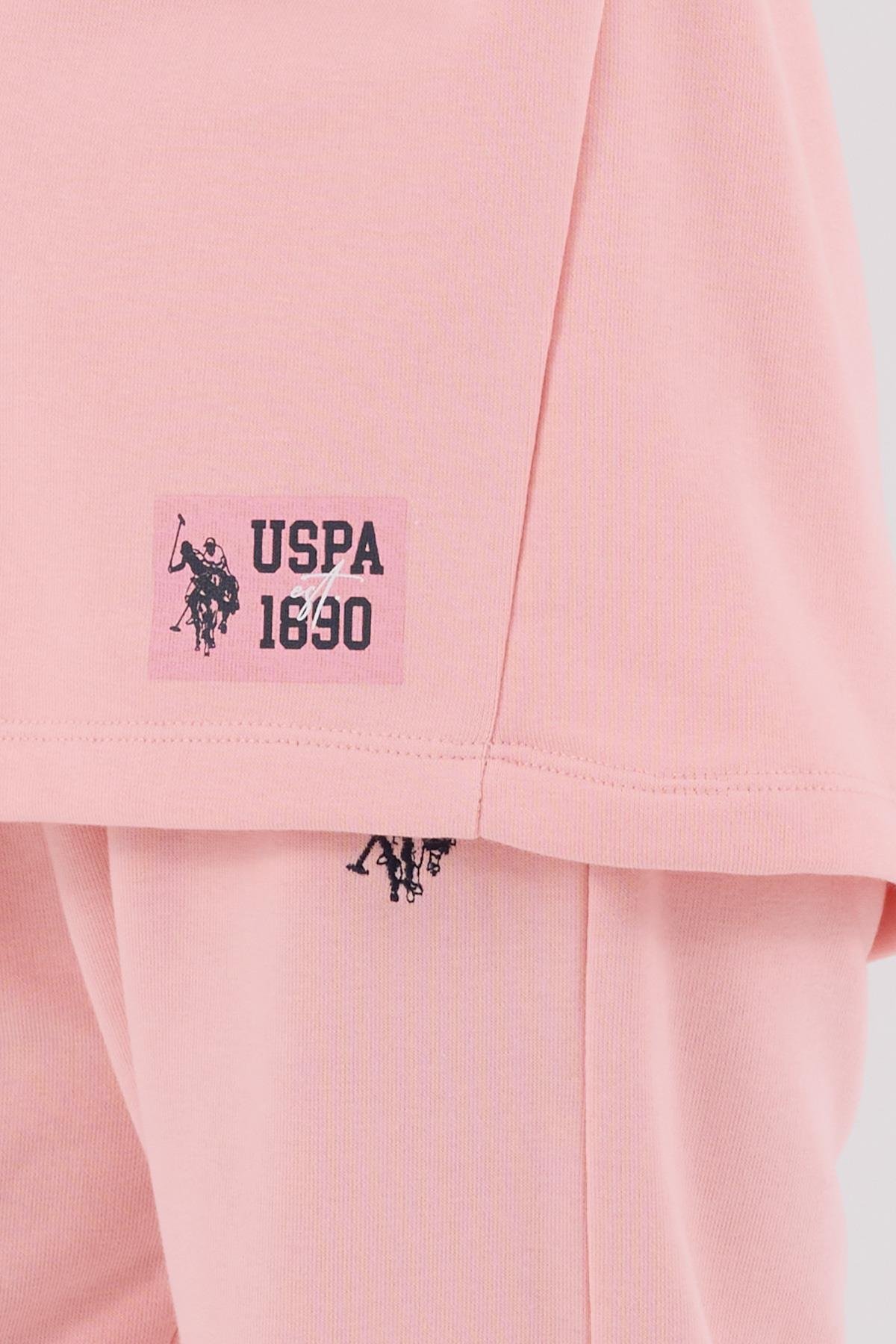 U.S. Polo Assn Kız Çocuk Eşofman Takımı Açık Pembe