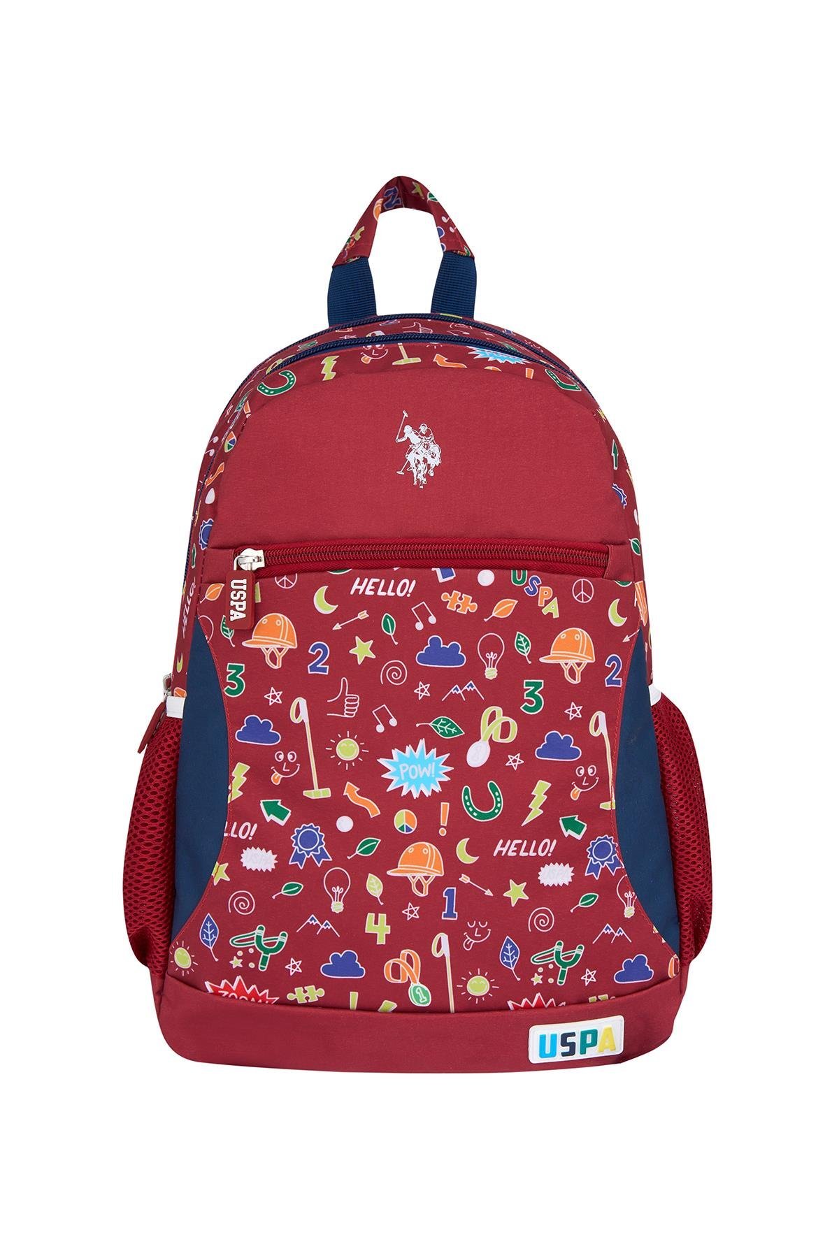 U.S. Polo Assn. Plcan25017 Sırt Çantası - Okul Çantası Kırmızı