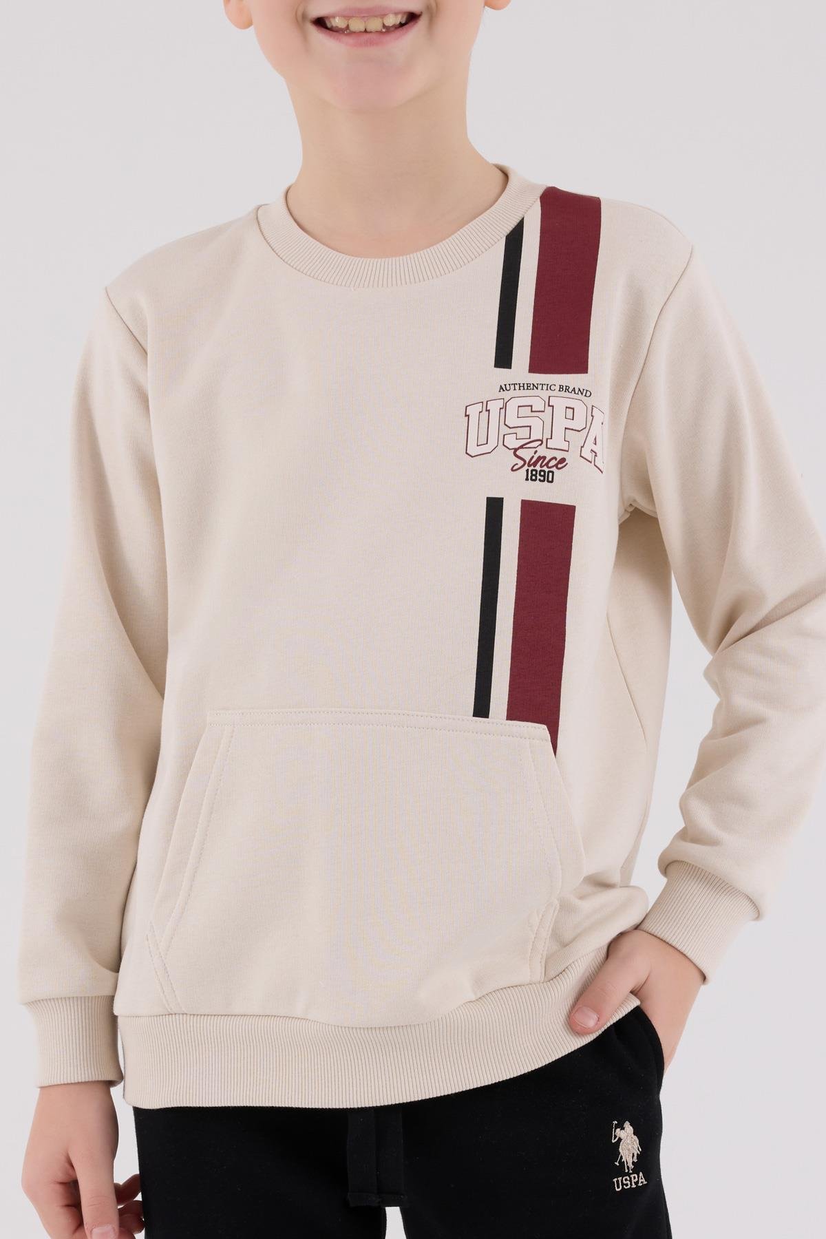 U.S. Polo Assn. Erkek Çocuk Eşofman Takımı Bej