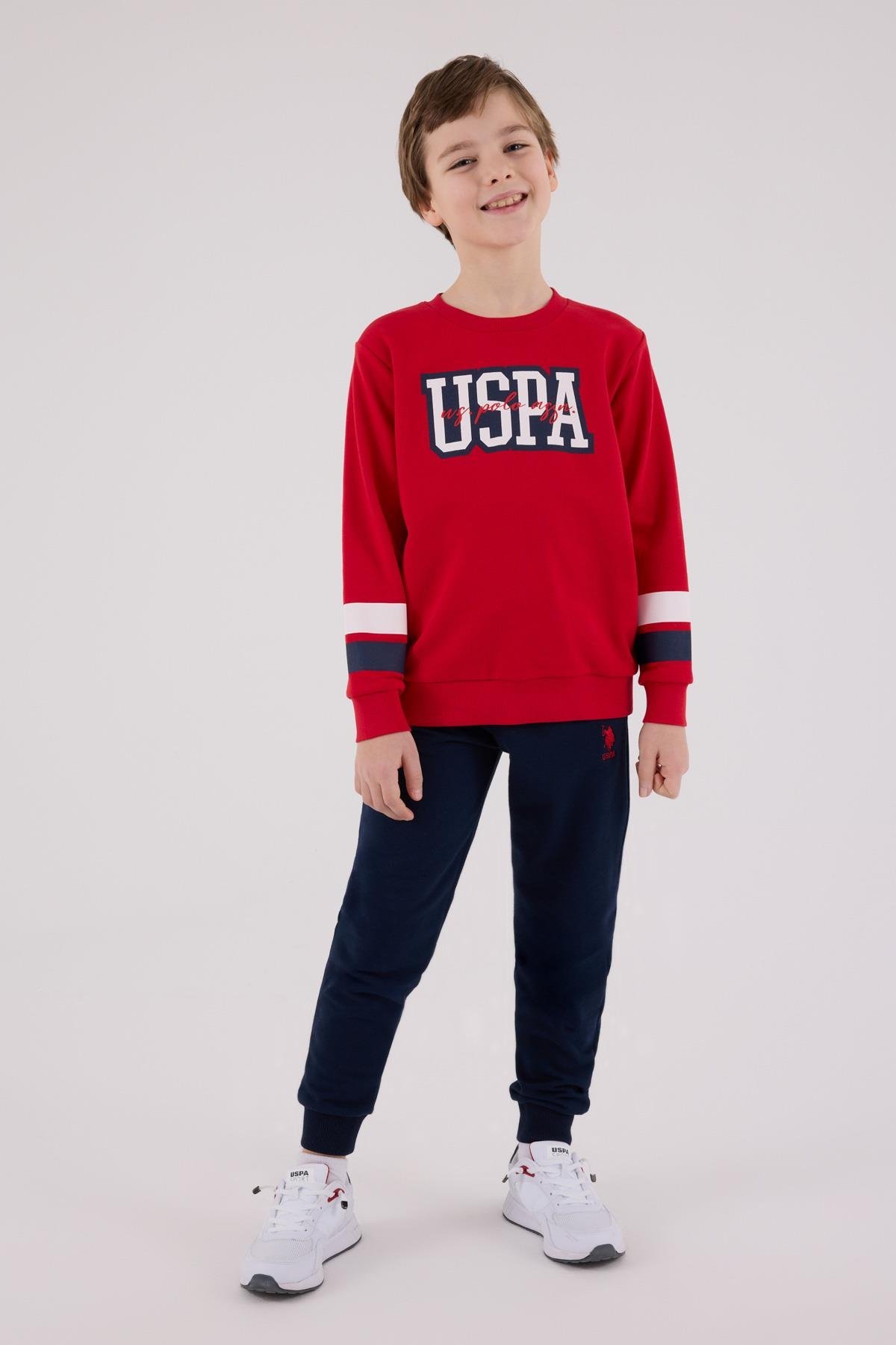 U.S. Polo Assn. Erkek Çocuk Eşofman Takımı Kırmızı