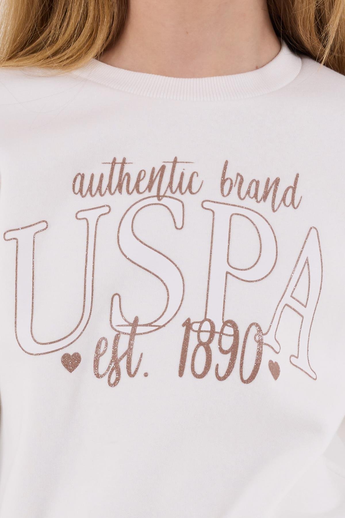 U.S. Polo Assn. Kız Çocuk Eşofman Takımı Beyaz