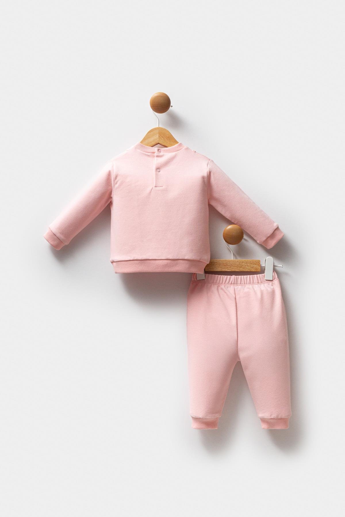 U.S. Polo Assn. Kız Bebek 2'li Takım Açık Pembe