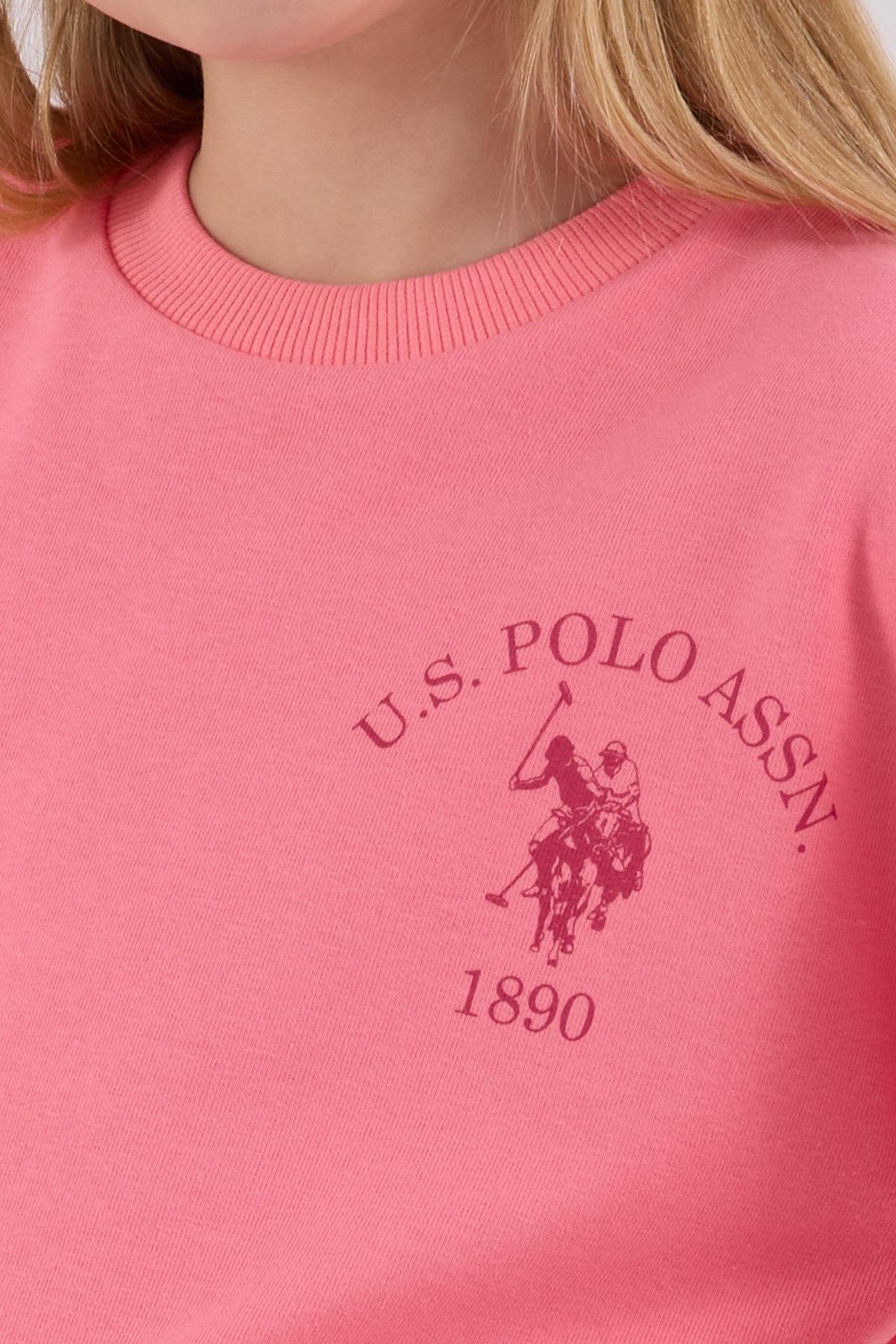 U.S. Polo Assn. Kız Çocuk Eşofman Takımı Neon Pembe