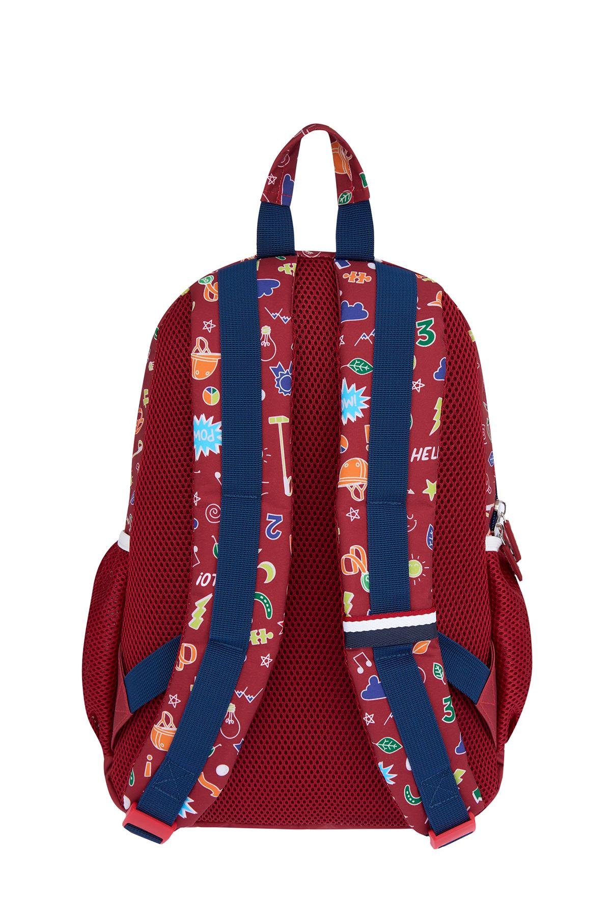U.S. Polo Assn. Plcan25017 Sırt Çantası - Okul Çantası Kırmızı