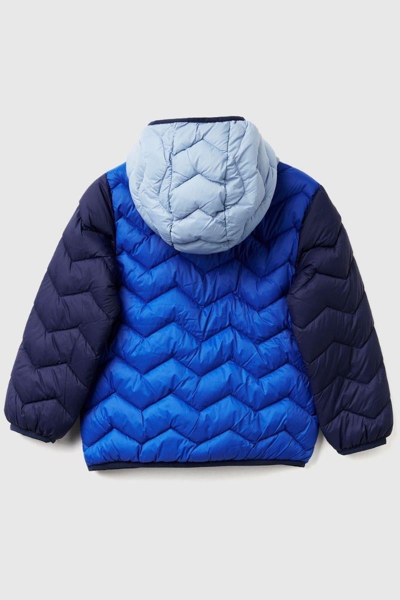 United Colors of Benetton Erkek Bebek 2TWDGN02V-25K Mevsimlik Mont Mavi
