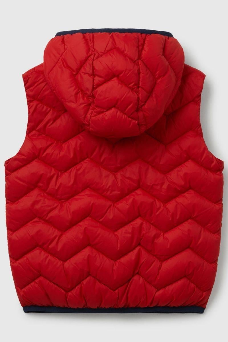 United Colors of Benetton Erkek Bebek 2TWDGJ00G-25K Yelek Kırmızı