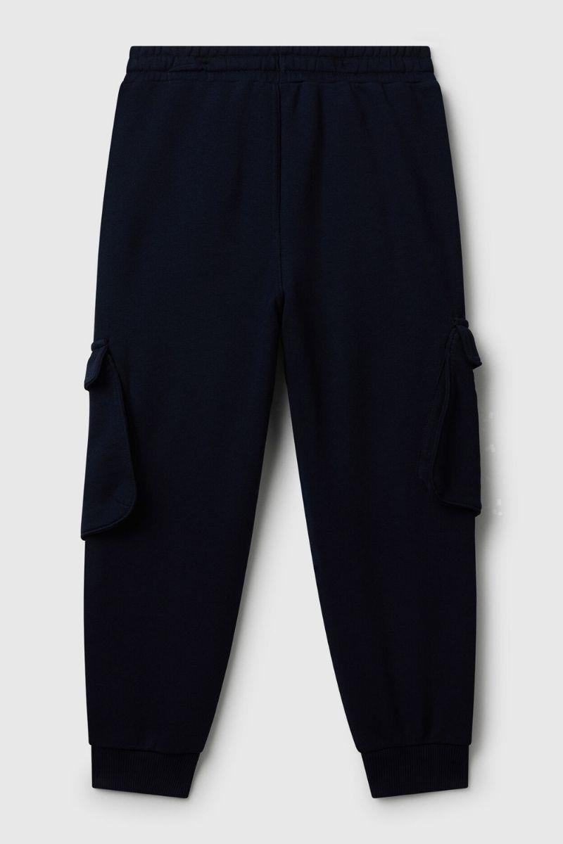 United Colors of Benetton Erkek Çocuk 3J68CF06I-25K Kargo Eşofman Altı Lacivert