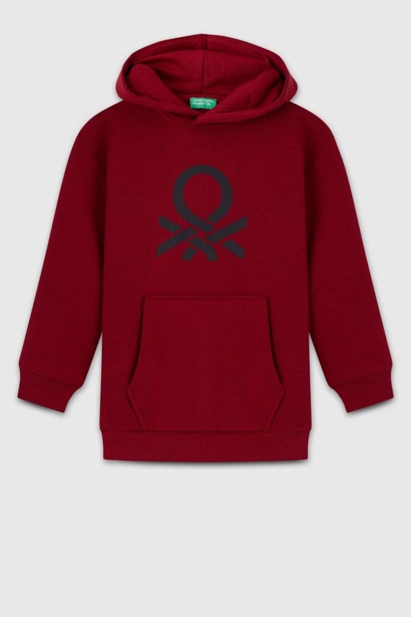 United Colors of Benetton Erkek Çocuk BNT-B23341 Sweatshirt Bordo