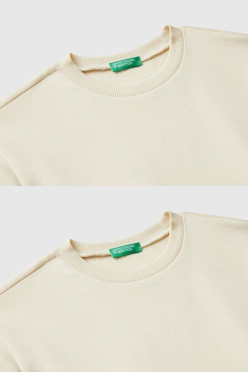 United Colors of Benetton Erkek Çocuk 3J68C10QK-25K Sweatshirt Bej