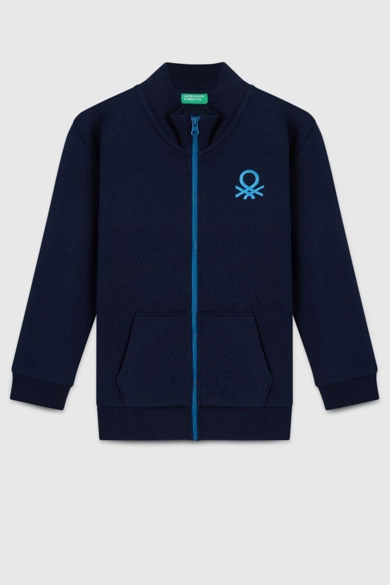 United Colors of Benetton Erkek Çocuk BNT-B23351 Sweatshirt Lacivert