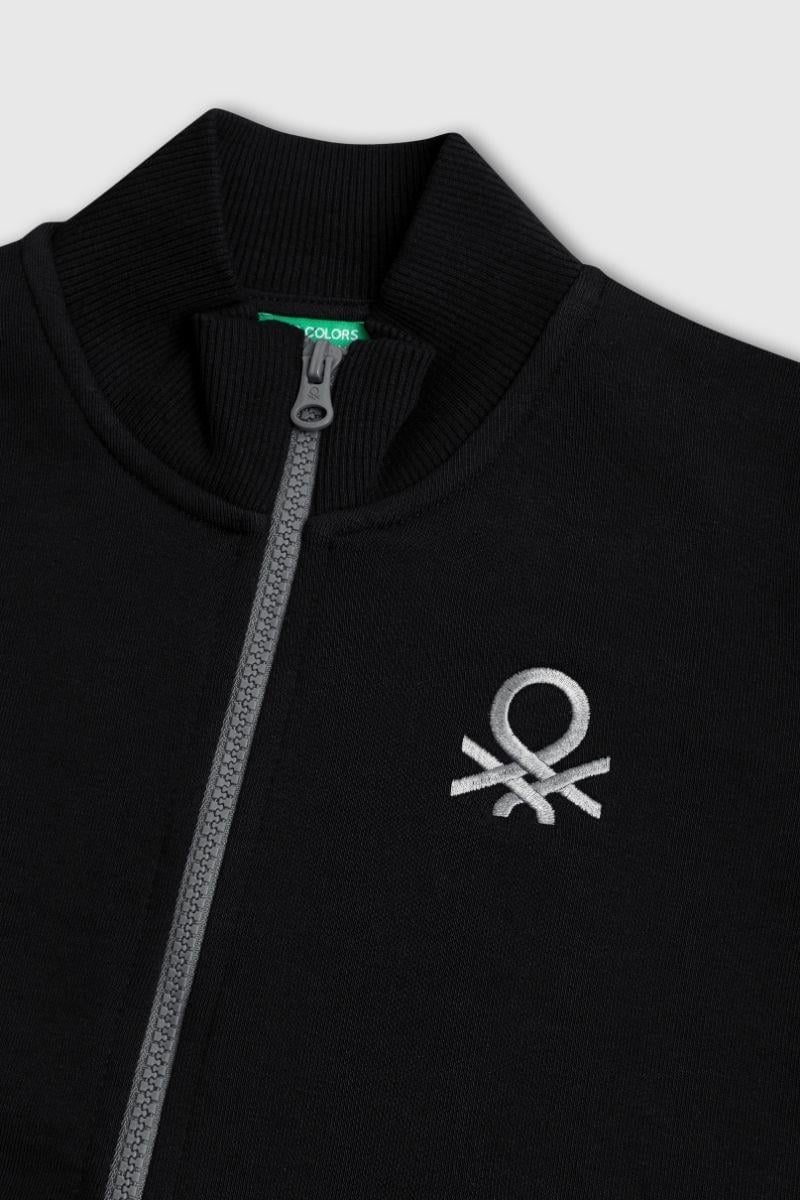 United Colors of Benetton Erkek Çocuk BNT-B23351 Sweatshirt Siyah