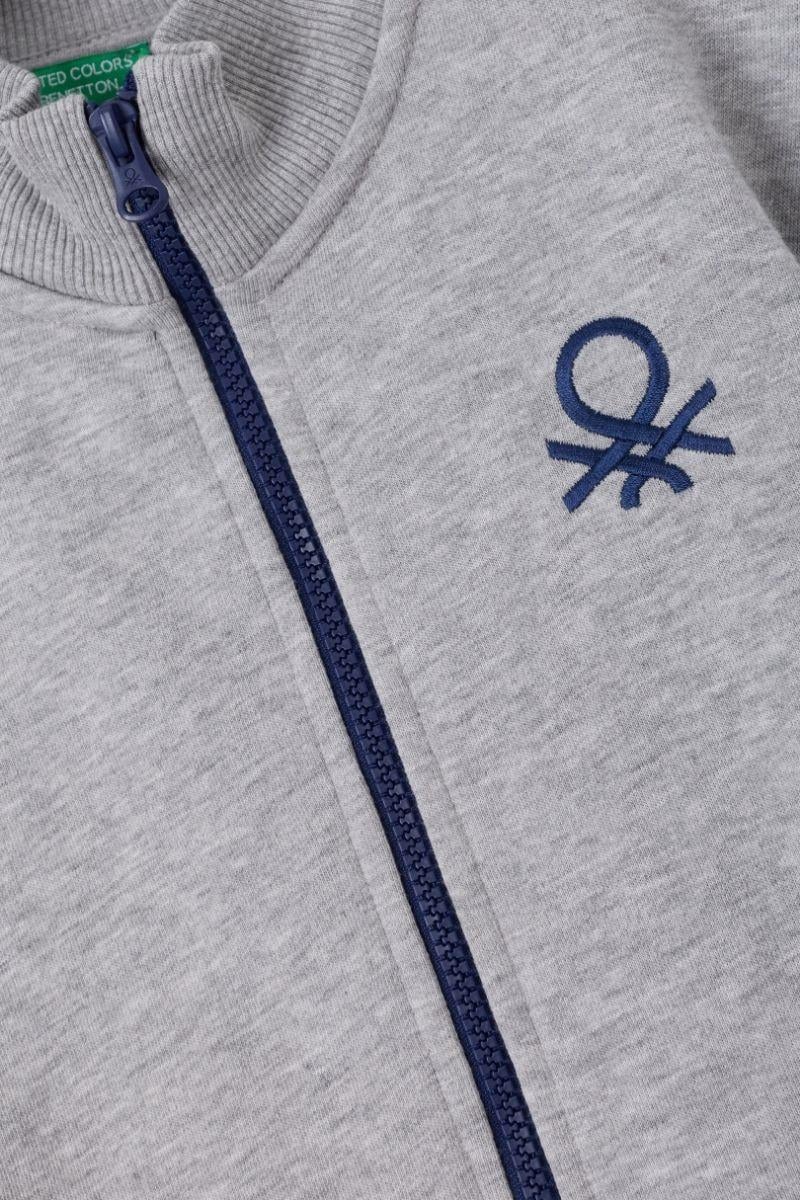 United Colors of Benetton Erkek Çocuk BNT-B23351Sweatshirt Gri Melanj
