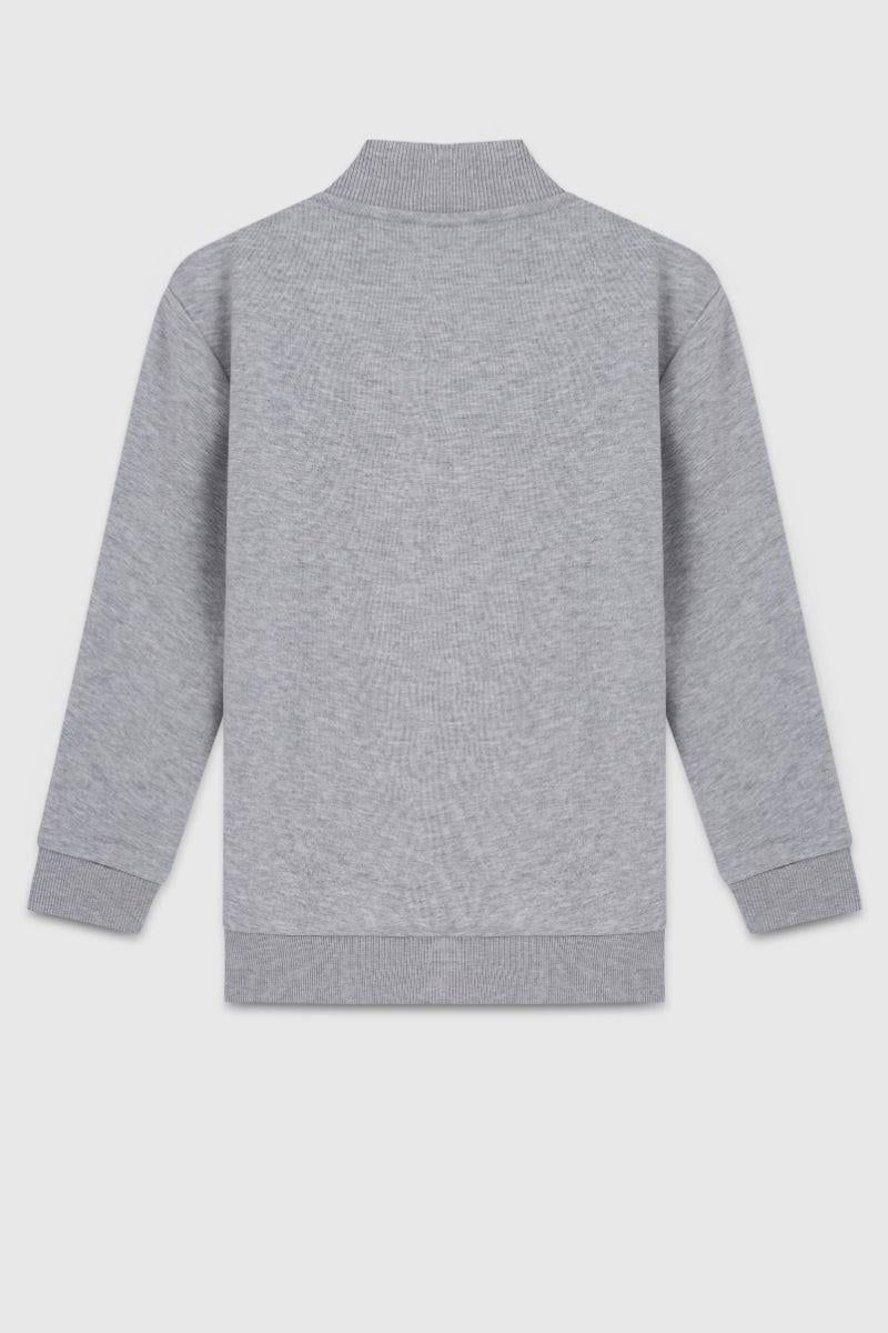 United Colors of Benetton Erkek Çocuk BNT-B23351Sweatshirt Gri Melanj