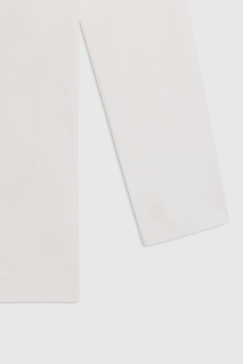 United Colors of Benetton Erkek Çocuk BNT-B23339 Uzun Kol Tshirt Ekru