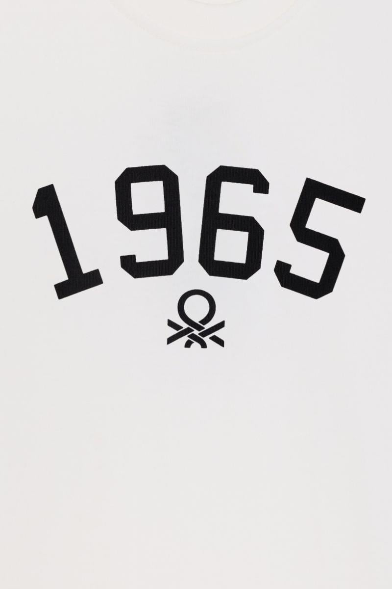 United Colors of Benetton Erkek Çocuk BNT-B23339 Uzun Kol Tshirt Ekru