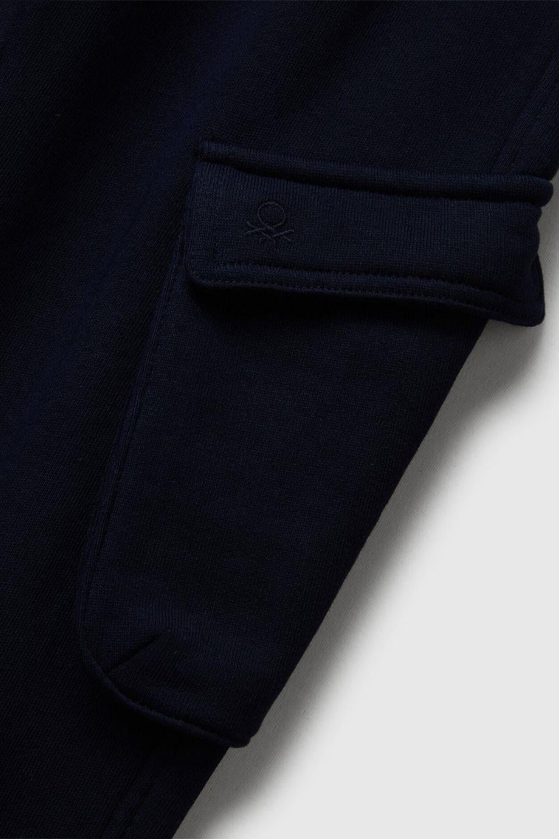 United Colors of Benetton Erkek Çocuk 3J68CF06I-25K Kargo Eşofman Altı Lacivert