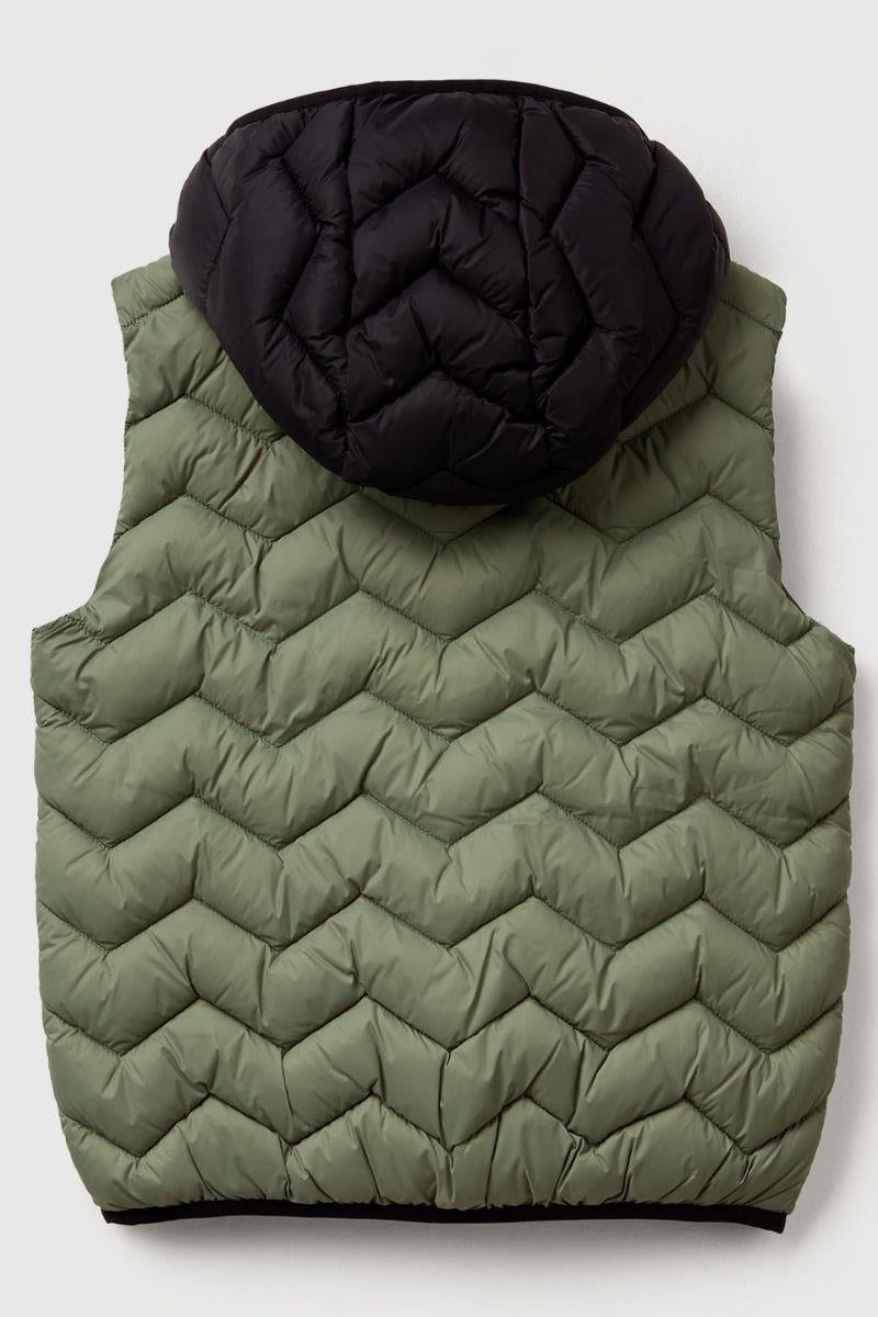 United Colors of Benetton Erkek Çocuk 2TWDCJ00R-25K Yelek Haki
