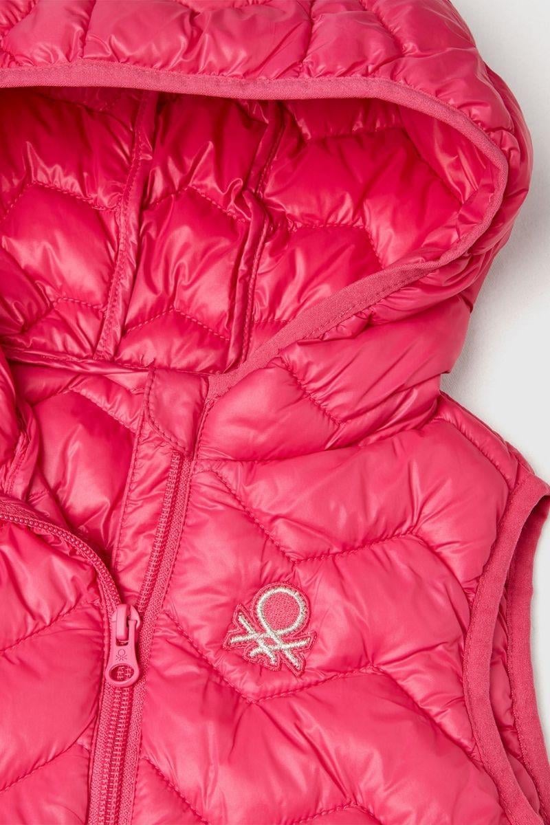 United Colors of Benetton Kız Bebek 21INGJ00H-25K Yelek Fuşya