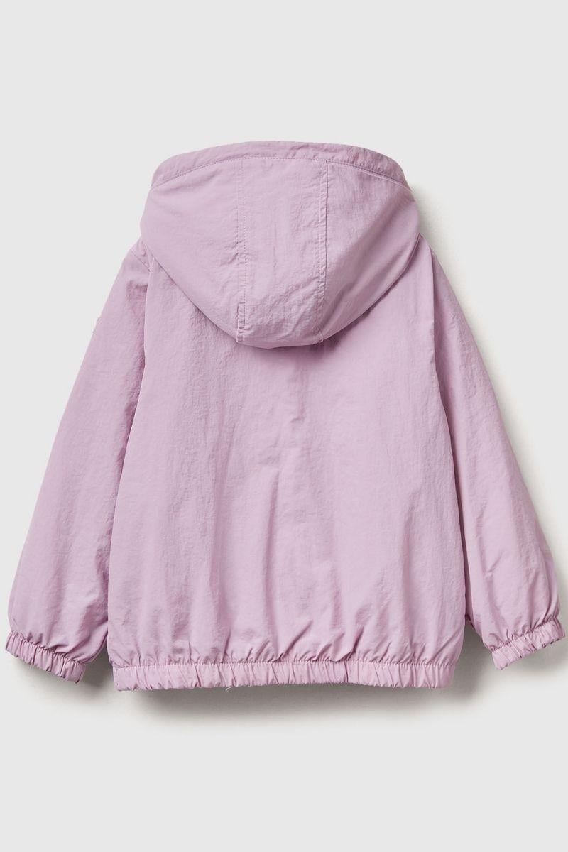 United Colors of Benetton Kız Bebek 2IGGGN03U-25KB Yağmurluk Lila