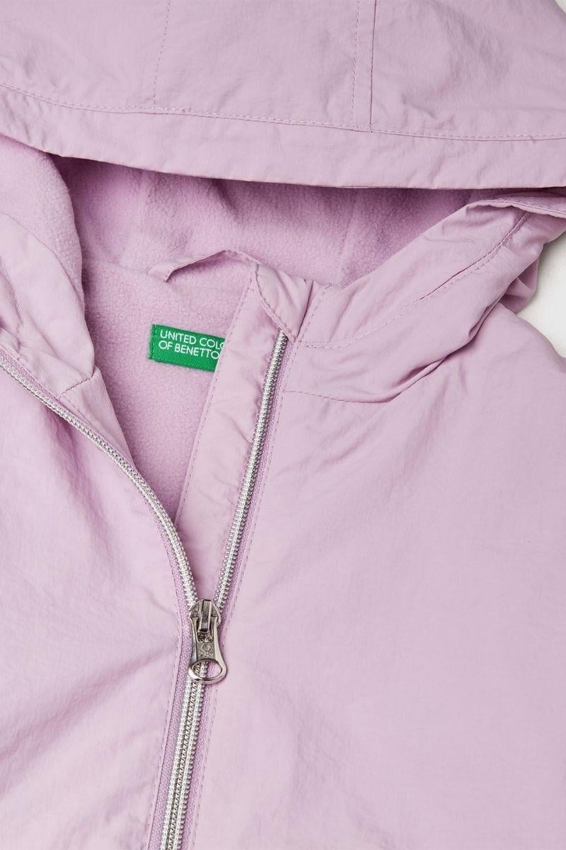 United Colors of Benetton Kız Bebek 2IGGGN03U-25KB Yağmurluk Lila