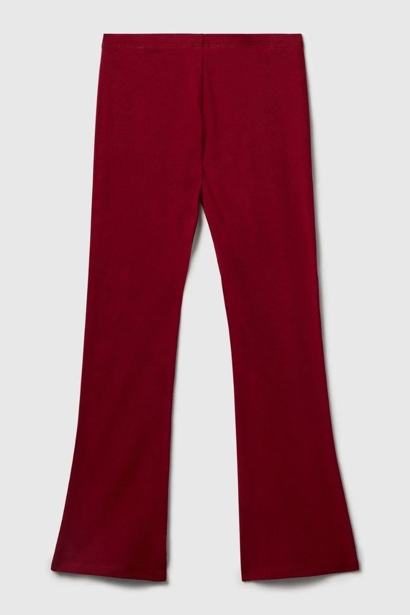 United Colors of Benetton Kız Çocuk 3DKECF037-25K İspanyol Tayt Bordo