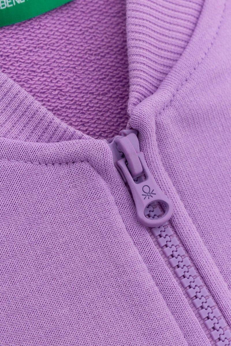 United Colors of Benetton Kız Çocuk BNT-G23334 Sweatshirt Lila