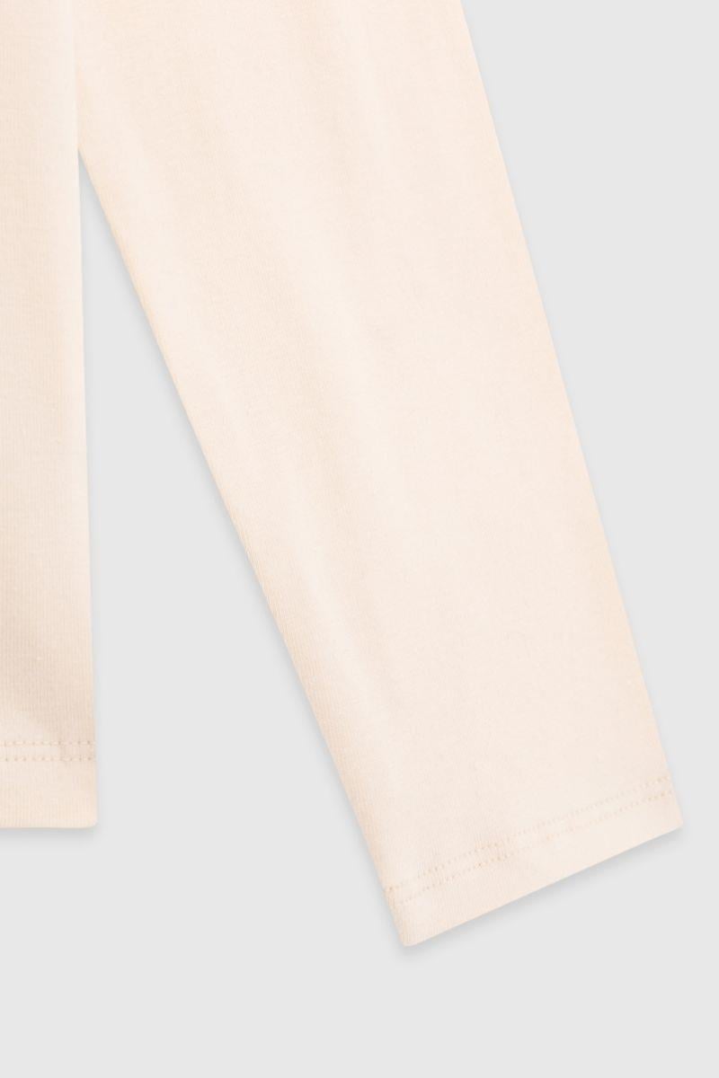 United Colors of Benetton Kız Çocuk  BNT-G23332 Uzun Kollu Tshirt Bej